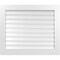Ekena Millwork Vertical Surface Mount PVC Gable Vent: Functional, w/ 3-1/2"W x 1"P Standard Frame, 38"W x 32"H GVPVE38X3201SF - alternate 1